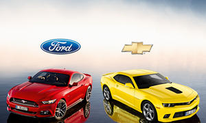 Ford Mustang Chevrolet Camaro Vergleich Bilder technische Daten