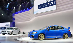 Subaru WRX STI 2014 Detroit Auto Show Sportversion Rallye Bilder NAIAS