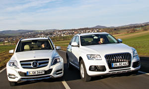 Audi Q5 3.0 TDI Mercedes GLK 350 CDI Markenvergleich Bilder technische Daten