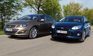 Ford Focus Opel Astra Markenvergleich Bilder technische Daten 