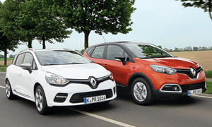 Renault Captur Clio Grandtour 2014 SUV Vergleich Bilder