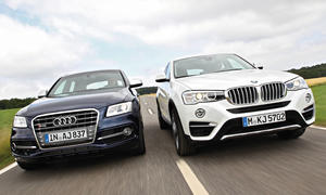 BMW X4 xDrive35d Audi SQ5 SUV Diesel Allrad Vergleich Test