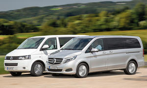 Mercedes V 220 VW Multivan Vergleich Bilder technische Daten 