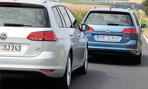 VW Golf Variant 1.2 BMT 1.6 TDI BMT Vergleich Benziner Diesel Bilder technische Daten