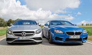 BMW M6 Competition Mercedes S 63 AMG Luxus Sportcoupes Benziner Biturbo Achtzylinder Vergleichstest