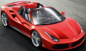 Ferrari 488 GTB Spider Cabrio Rendering Chin Bilder Photoshop 0002