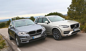 Volvo XC90 2015 BMW X5 SUV Siebensitzer Vierzylinder Vergleich