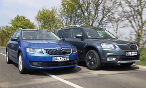 Skoda Octavia Combi Skoda Yeti Kombi SUV Konzept-Vergeich Test