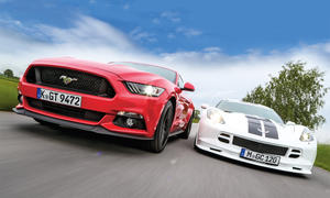 Ford Mustang GT Chevrolet Corvette C7 Stingray US-Sportwagen Vergleich