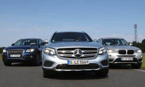 Mercedes GLC Audi Q5 BMW X3 SUV Vergleichstest