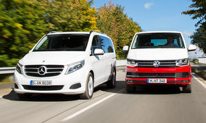 vw multivan t6 mercedes v-klasse vergleichstest