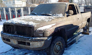 Dodge Ram am Grund des Mayhew Lake (USA)