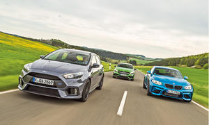 BMW M2, Ford Focus RS, Mercedes A 45 AMG