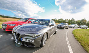 Alfa Giulia/Audi A4/BMW 3er/Jaguar XE/Mercedes C-Klasse: Vergleich