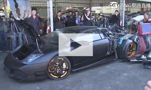 Illegaler Lamborghini Murciélago zerstört: Video
