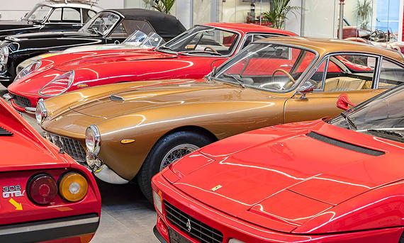 Zahlreiche Raritäten in der Ferrari Classiche-Abteilung