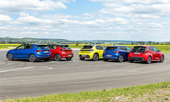 Skoda Fabia/Opel Corsa/Peugeot 208/Mitsubishi Colt/Toyota Yaris - Frank Ratering Skoda Fabia, Opel Corsa, Peugeot 208, Mitsubishi Colt und Toyota Yaris.