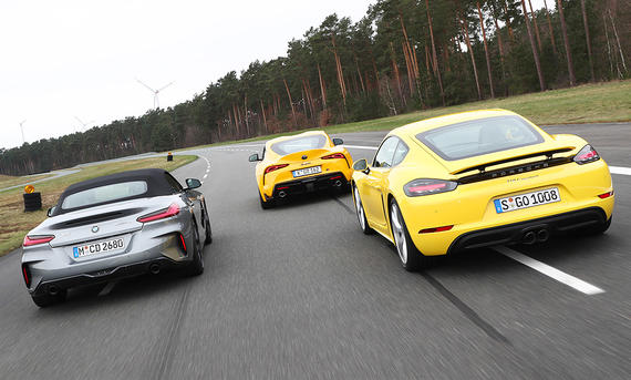 BMW Z4 sDrive30i/Toyota GR Supra 2.0/Porsche 718 Cayman