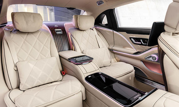 Mercedes-Maybach S-Klasse (2020) - Mercedes Die Einzelsitze im Fond der Mercedes-Maybach S-Klasse.