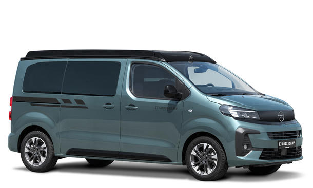 Die Studioaufnahme zeigt den Crosscamp EXPLR 5.0 F (2026) von schräg vorne.