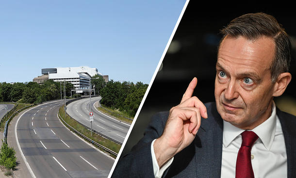Leere Autobahn, Bundesverkehrsminister Volker Wissing (FDP)