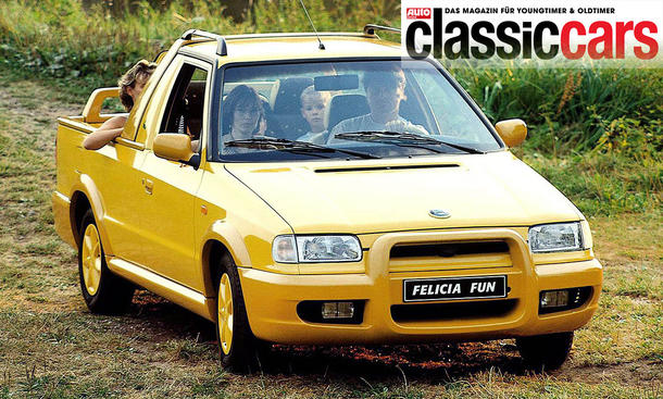 Der Skoda Felicia Fun (1995) stehend von vorne.