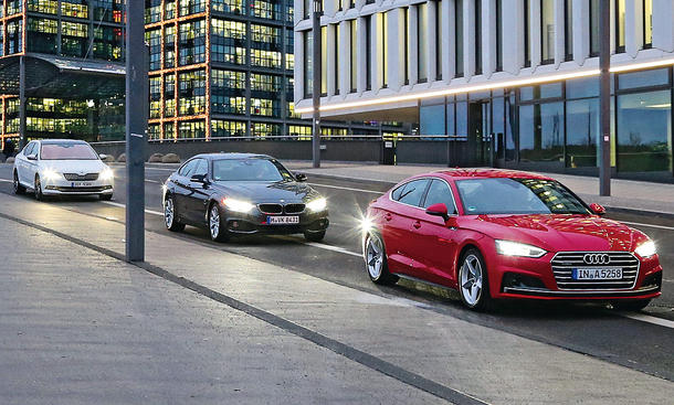 Audi A5 Sportback, BMW 430i & Skoda Superb im Test