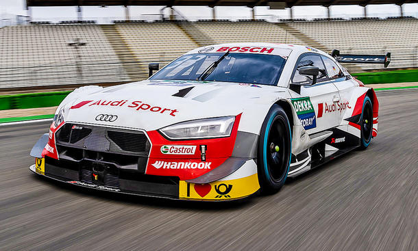 Tracktest mit dem Audi RS 5 DTM von René Rast
