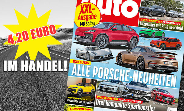 AUTO ZEITUNG 19/2025: Das Symbolbild zeigt das Cover der neuen Ausgabe und den Preis.