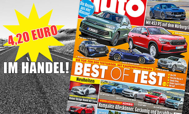 AUTO ZEITUNG 16/2025: Das Symbolbild zeigt das Heftcover der Ausgabe und den Preis.
