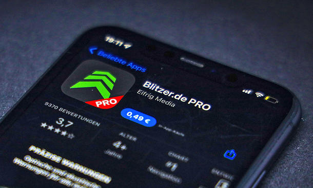 Blitzer-App/Radarwarner verboten: Strafe