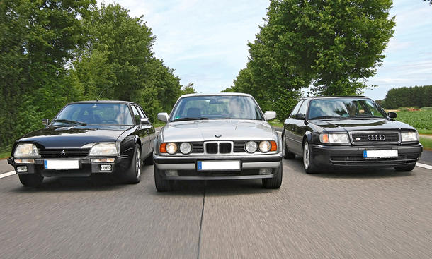 Audi 100 S4, BMW 525i und Citroën CX Turbo