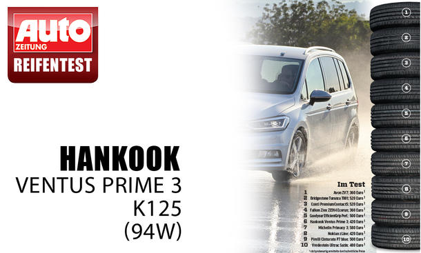 Platz 6: Hankook Ventus Prime 3 K125
