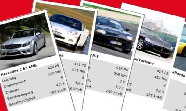 Auto-Quartett: Supersportwagen Edition