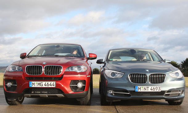 Im Vergleichstest: BMW 530d GT gegen BMW X6 xDrive 30d