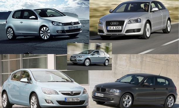 Kaufberatung Kompaktklasse: VW Golf, Opel Astra, Audi A3, BMW 1er und Ford Focus im Modellcheck
