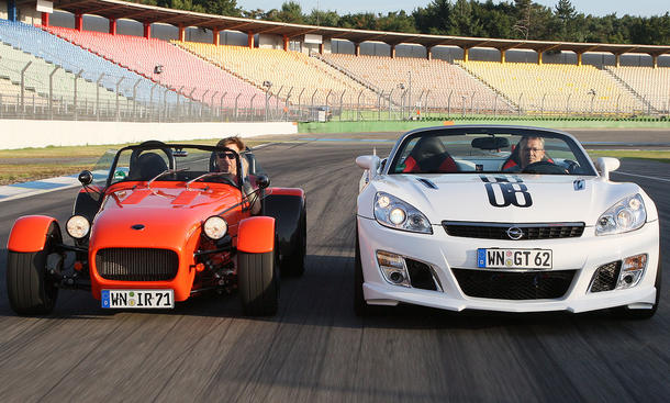 Radikale Roadster auf dem Hockenheimring: Irmscher 7 Turbo und GT i40