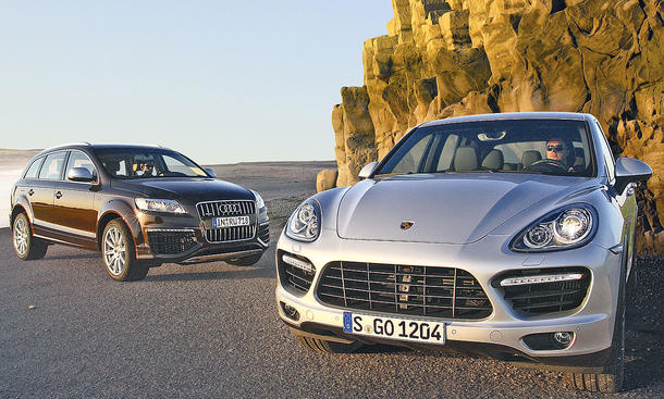 Suv Audi Q7 Porsche Cayenne Turbo Im Vergleichstest