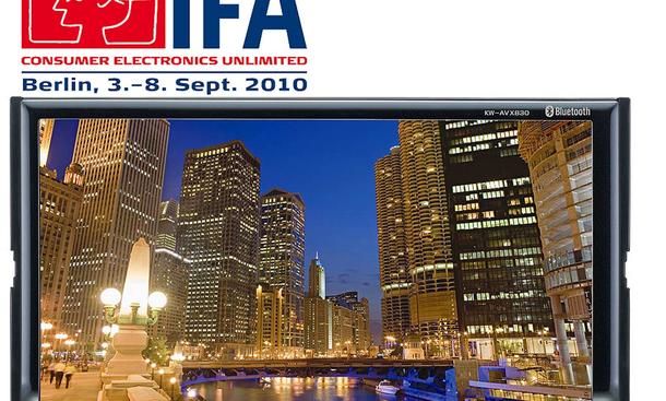 Die IFA in Berlin beginnt am 3. September 2010. Eine Neuheit: Das JVC Siebenzoll-Display für Doppel-DIN-Schächte - Die IFA in Berlin beginnt am 3. September 2010. Eine Neuheit: Das JVC Siebenzoll-Display für Doppel-DIN-Schächte Die IFA in Berlin beginnt am 3. September 2010. Eine Neuheit: Das JVC Siebenzoll-Display für Doppel-DIN-Schächte