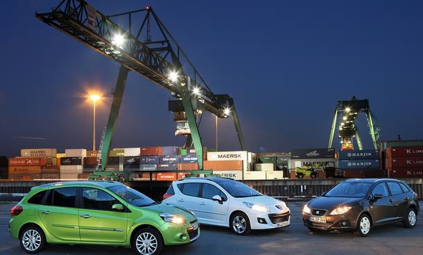 Peugeot 7 Sw Renault Clio Grandtour Und Seat Ibiza St Im