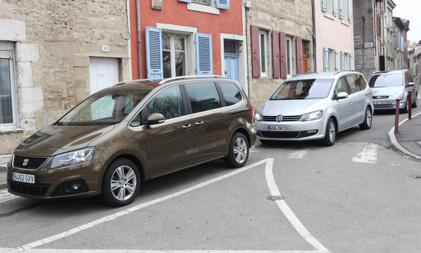 Die Vans Ford Galaxy, VW Sharan und Seat Alhambra im Test der AUTO ZEITUNG