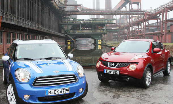 Mini Countryman Und Nissan Juke Im Vergleichstest Autozeitung De