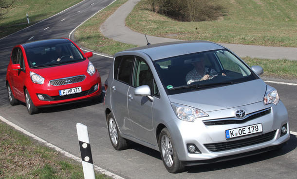 Kia Venga Und Toyota Verso S Im Vergleichstest Autozeitung De