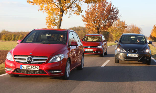 Mercedes B-Klasse, Seat Altea XL und VW Golf Plus im Vergleichstest der AUTO ZEITUNG