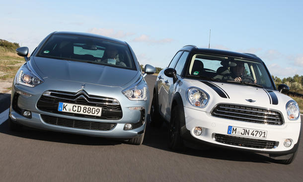 Kompakt Crossover Mini Countryman Und Citroen Ds5 Im Test