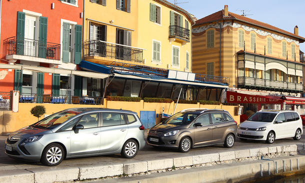 Neuer Opel Zafira Gegen Ford Grand C Max Und Vw Touran Im Test