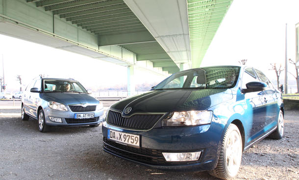 Vergleichstest Skoda Fabia Combi 1.2 TSI Rapid 1.2 TSI Kleinwagen Kombi Kompaktklasse Vergleich 