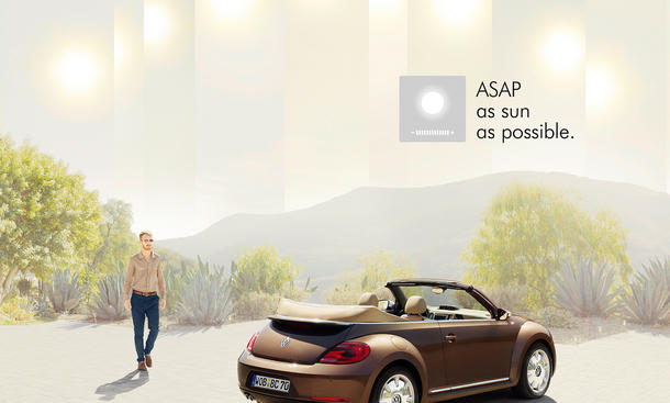 VW Beetle Cabrio: as sun as possible
