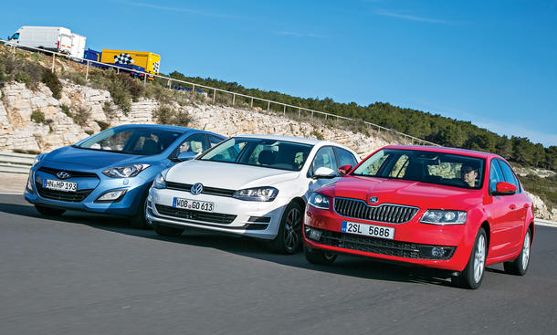 Vergleich Kompaktklasse Diesel Vw Golf Vii Skoda Octavia Hyundai