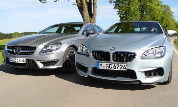 Luxus-Sportcoupés im Test: Neues BMW M6 Gran Coupé im Vergleichstest gegen Mercedes CLS 63 AMG